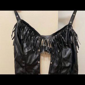 Black lingerie bodysuit